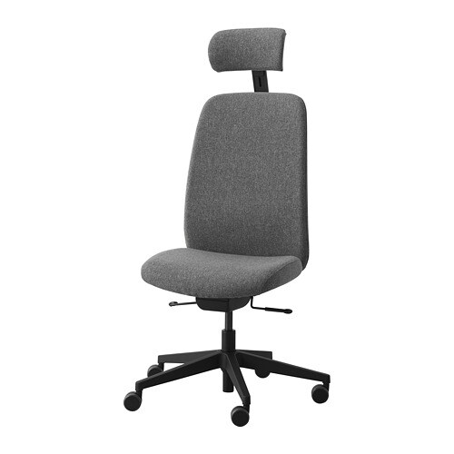 IKEA VALLFJÄLLET office chair with headrest Model Image