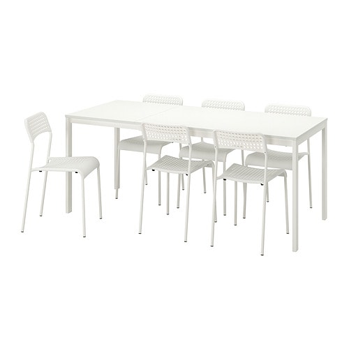 IKEA VANGSTA / ADDE table and 6 chairs Model Image