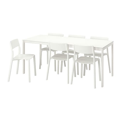 IKEA VANGSTA / JANINGE table and 6 chairs Model Image