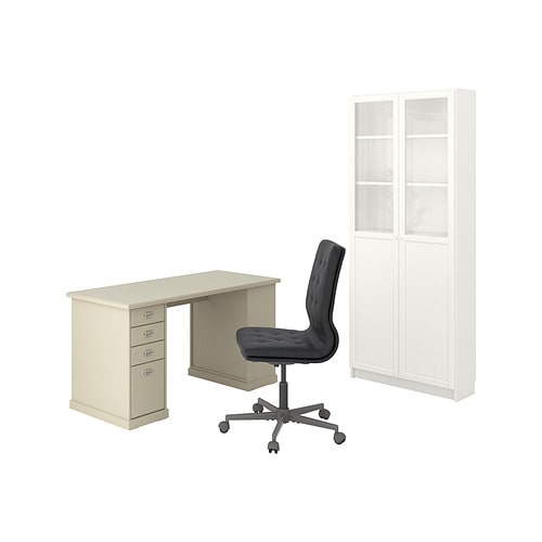 IKEA VEBJÖRN/MULLFJÄLLET / BILLY/OXBERG desk and storage combination Model Image