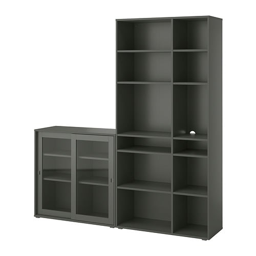 IKEA VIHALS storage combination w/glass doors Model Image