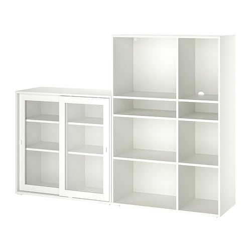 IKEA VIHALS storage combination w/glass doors Model Image