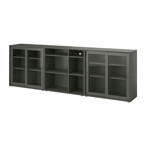 IKEA VIHALS storage combination w/glass doors Model Image