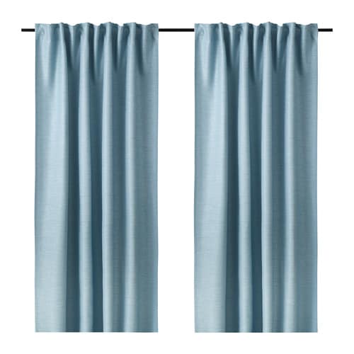 IKEA VILBORG room darkening curtains, 1 pair Model Image