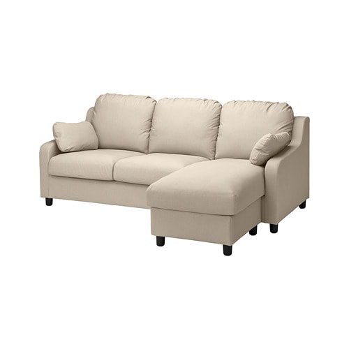 IKEA VINLIDEN sofa with chaise Model Image