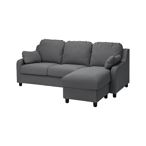 IKEA VINLIDEN sofa with chaise Model Image