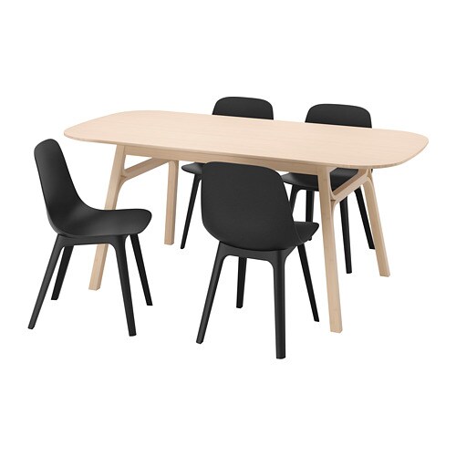 IKEA VOXLÖV / ODGER table and 4 chairs Model Image