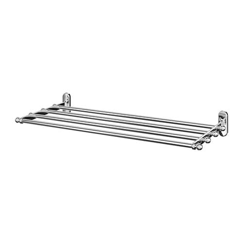 IKEA VOXNAN wall shelf with towel rail Model Image