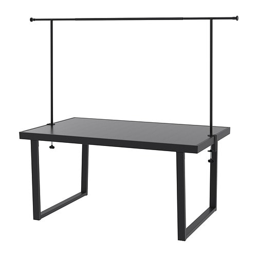 IKEA VÄRMANSÖ / HELGEÖ table with decorating rod Model Image