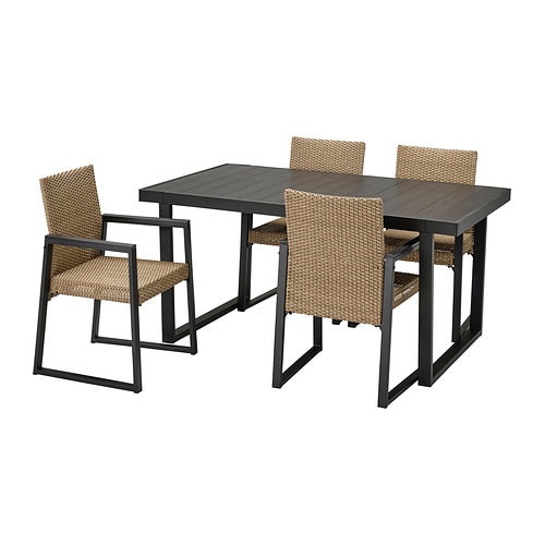 IKEA VÄRMANSÖ table and 4 chairs, outdoor Model Image