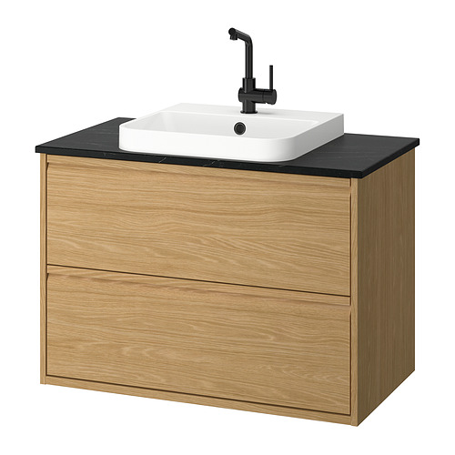IKEA ÄNGSJÖN / BACKSJÖN Bathroom vanity with sink & faucet Model Image
