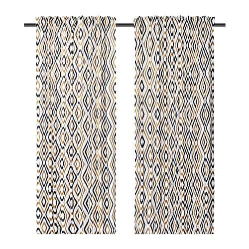 IKEA ÄNGSKOVALL curtains, 1 pair Model Image