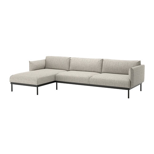 IKEA ÄPPLARYD sectional, 4-seat with chaise Model Image