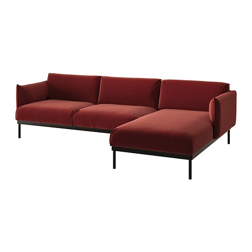 IKEA ÄPPLARYD sofa with chaise Model Image