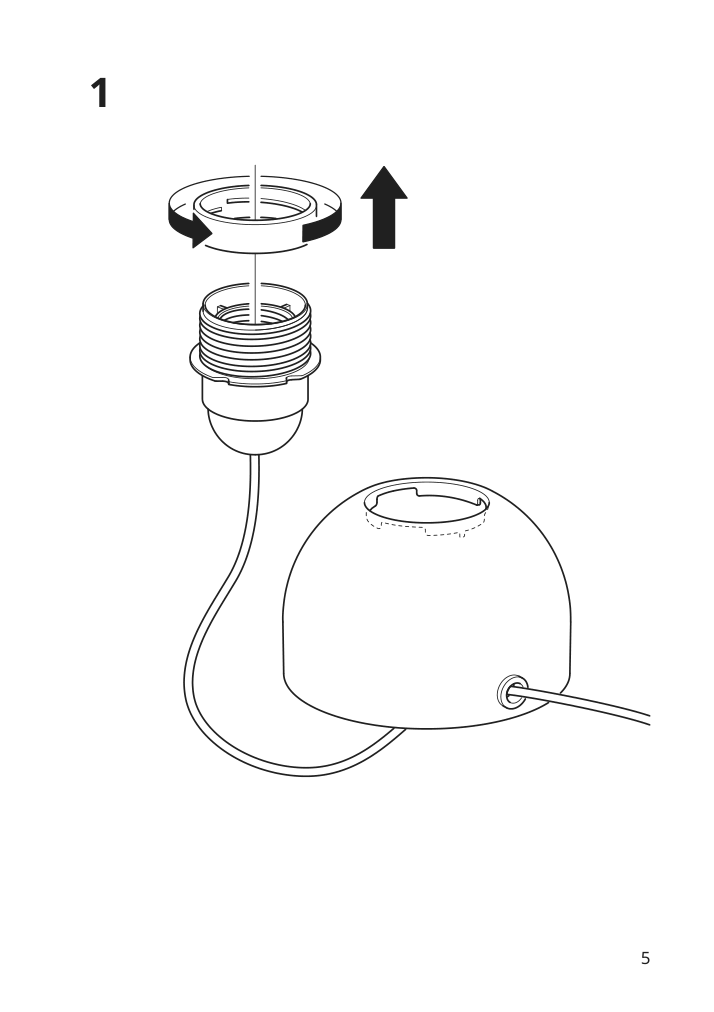 Assembly instructions for IKEA Ackja table lamp nickel plated | Page 5 - IKEA ACKJA table lamp 505.588.97