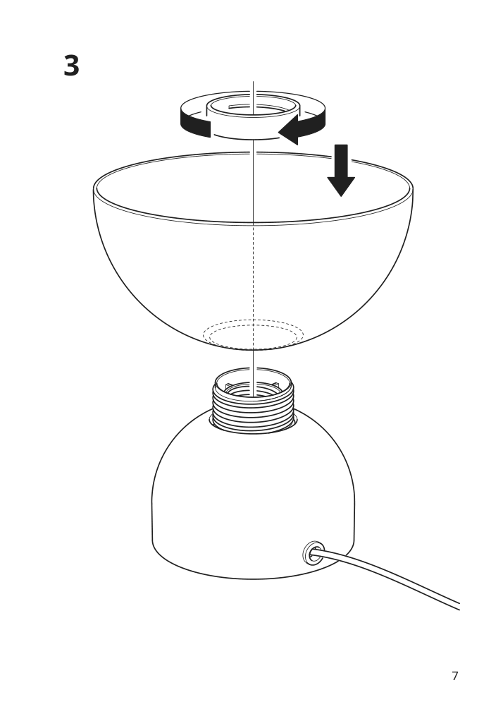 Assembly instructions for IKEA Ackja table lamp nickel plated | Page 7 - IKEA ACKJA table lamp 505.588.97