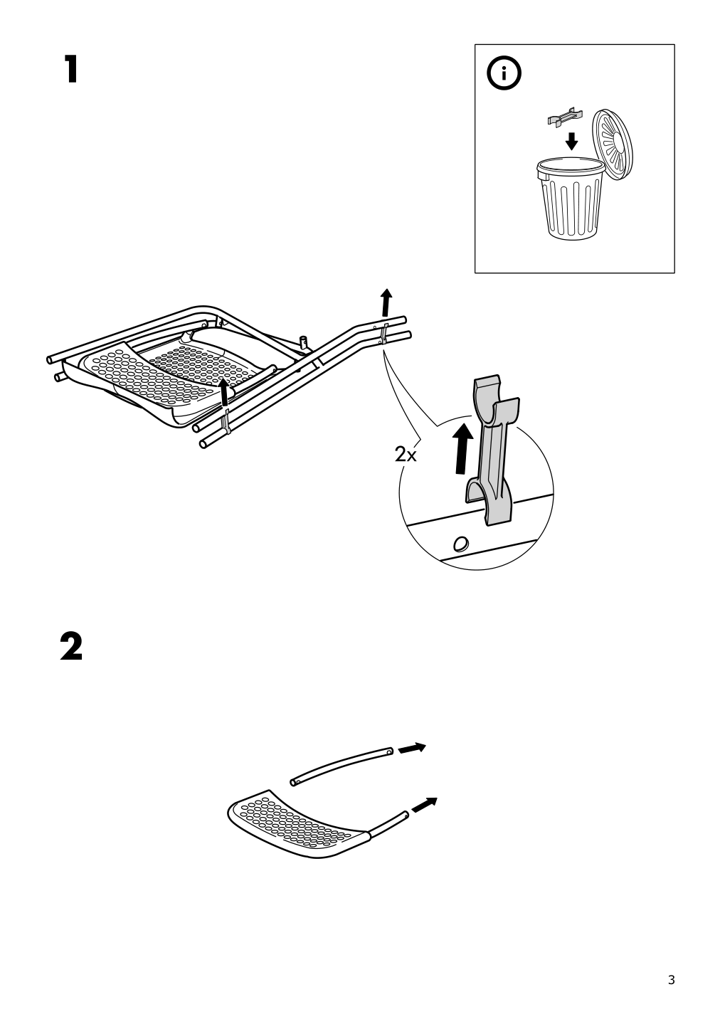 Assembly instructions for IKEA Adde chair black | Page 3 - IKEA MELLTORP / ADDE table and 4 chairs 791.614.86