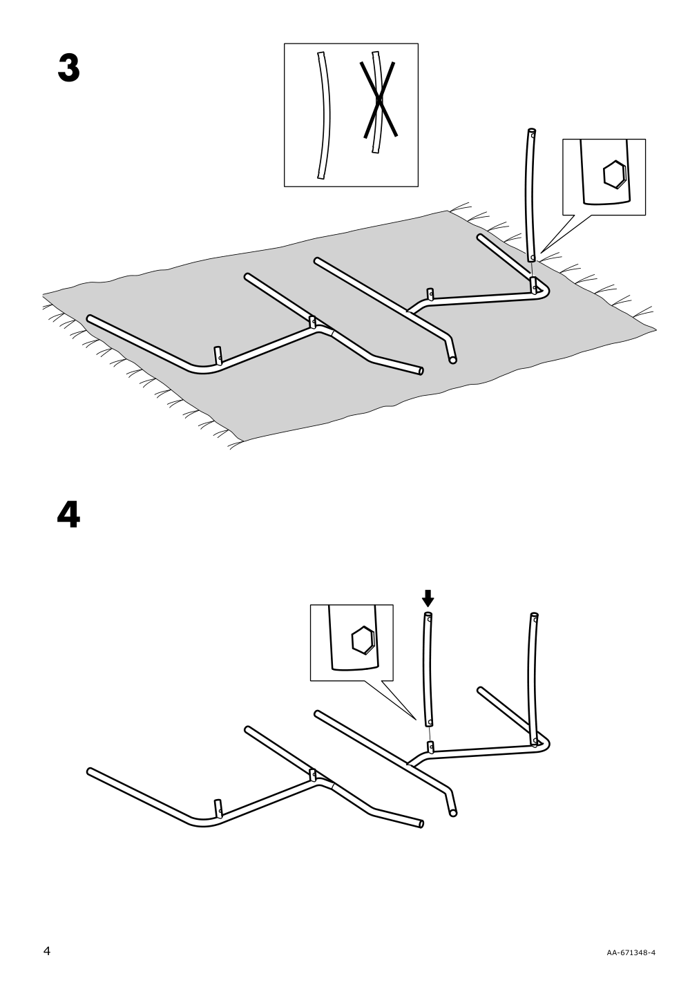 Assembly instructions for IKEA Adde chair black | Page 4 - IKEA MELLTORP / ADDE table and 4 chairs 791.614.86