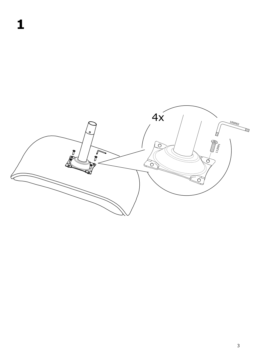 Assembly instructions for IKEA Aeleby ottoman gunnared medium gray dark gray | Page 3 - IKEA ÄLEBY ottoman 005.728.10