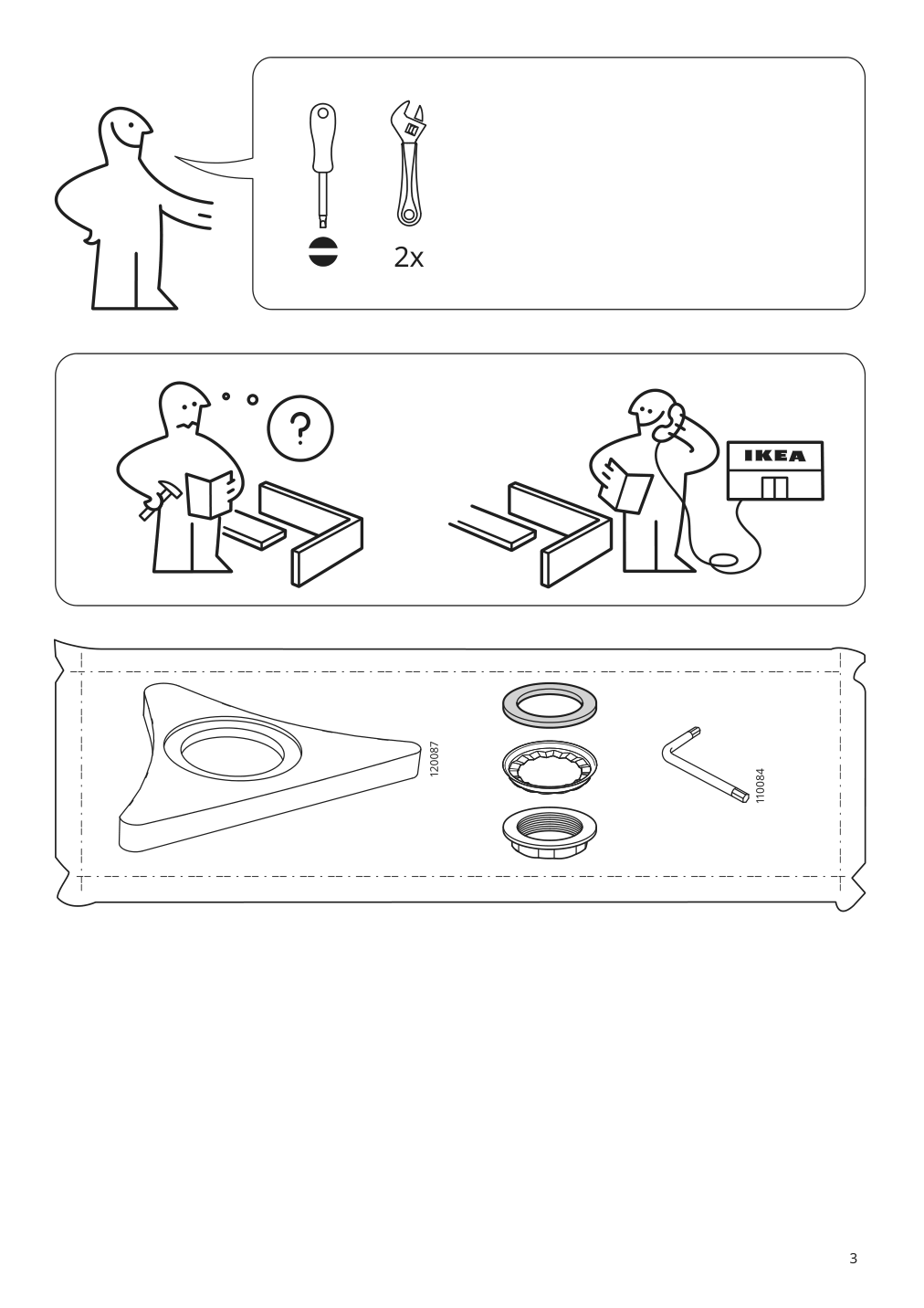 Assembly instructions for IKEA Aelmaren kitchen faucet with pull out spout stainless steel color | Page 3 - IKEA ÄLMAREN kitchen faucet with pull-out spout 803.416.46