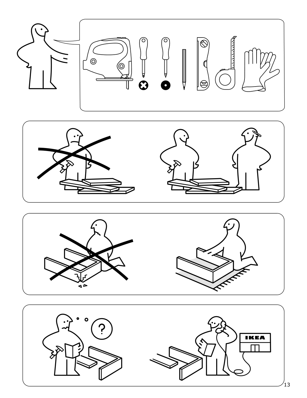 Assembly instructions for IKEA Blackstad induction cooktop black | Page 13 - IKEA BLACKSTAD induction cooktop 705.405.33