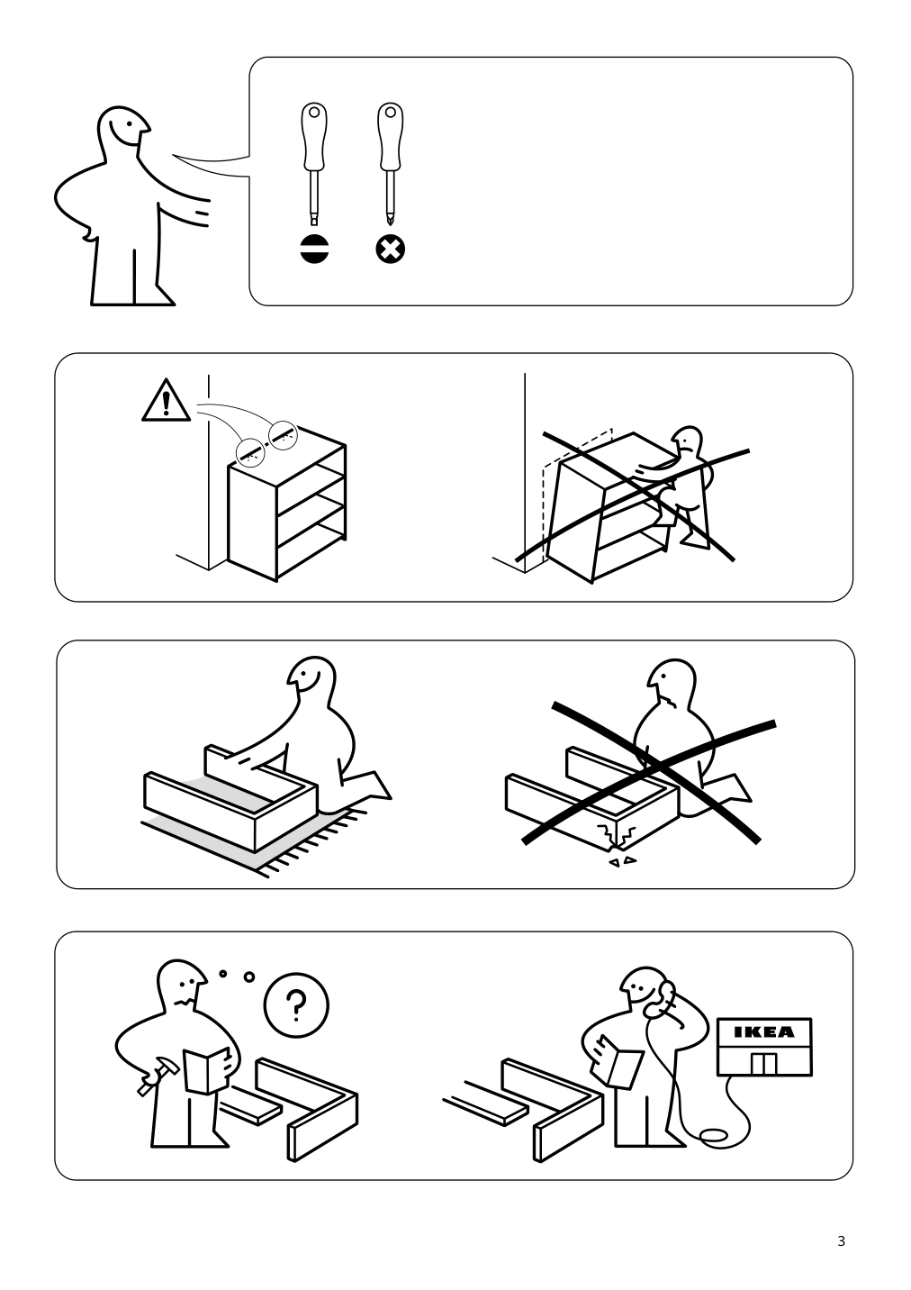 Assembly instructions for IKEA Aelskvaerd changing table birch white | Page 3 - IKEA ÄLSKVÄRD changing table 804.666.79