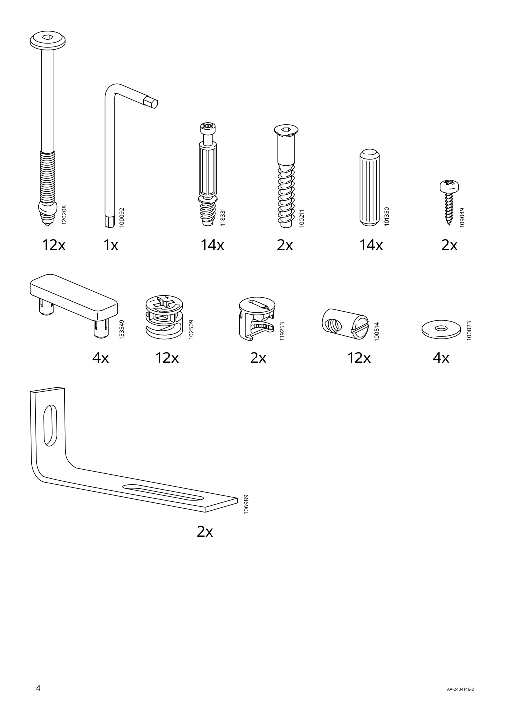 Assembly instructions for IKEA Aelskvaerd changing table birch white | Page 4 - IKEA ÄLSKVÄRD changing table 804.666.79