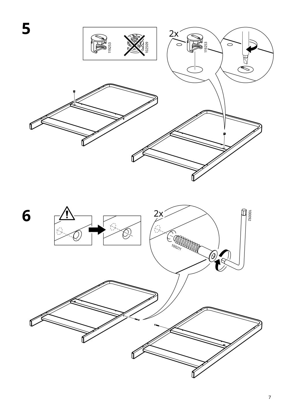 Assembly instructions for IKEA Aelskvaerd changing table birch white | Page 7 - IKEA ÄLSKVÄRD changing table 804.666.79