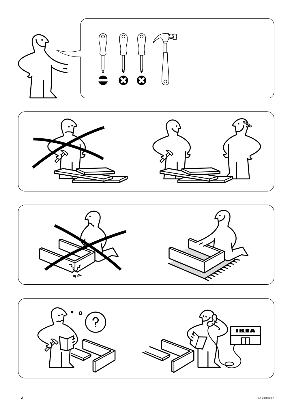 Assembly instructions for IKEA Aelskvaerd crib birch white | Page 2 - IKEA ÄLSKVÄRD crib 503.148.09