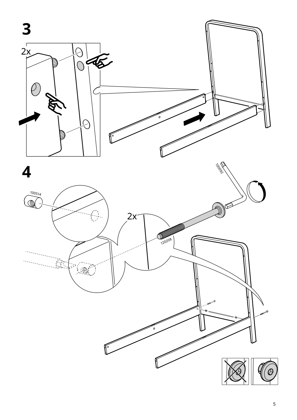 Assembly instructions for IKEA Aelskvaerd crib birch white | Page 5 - IKEA ÄLSKVÄRD crib 503.148.09