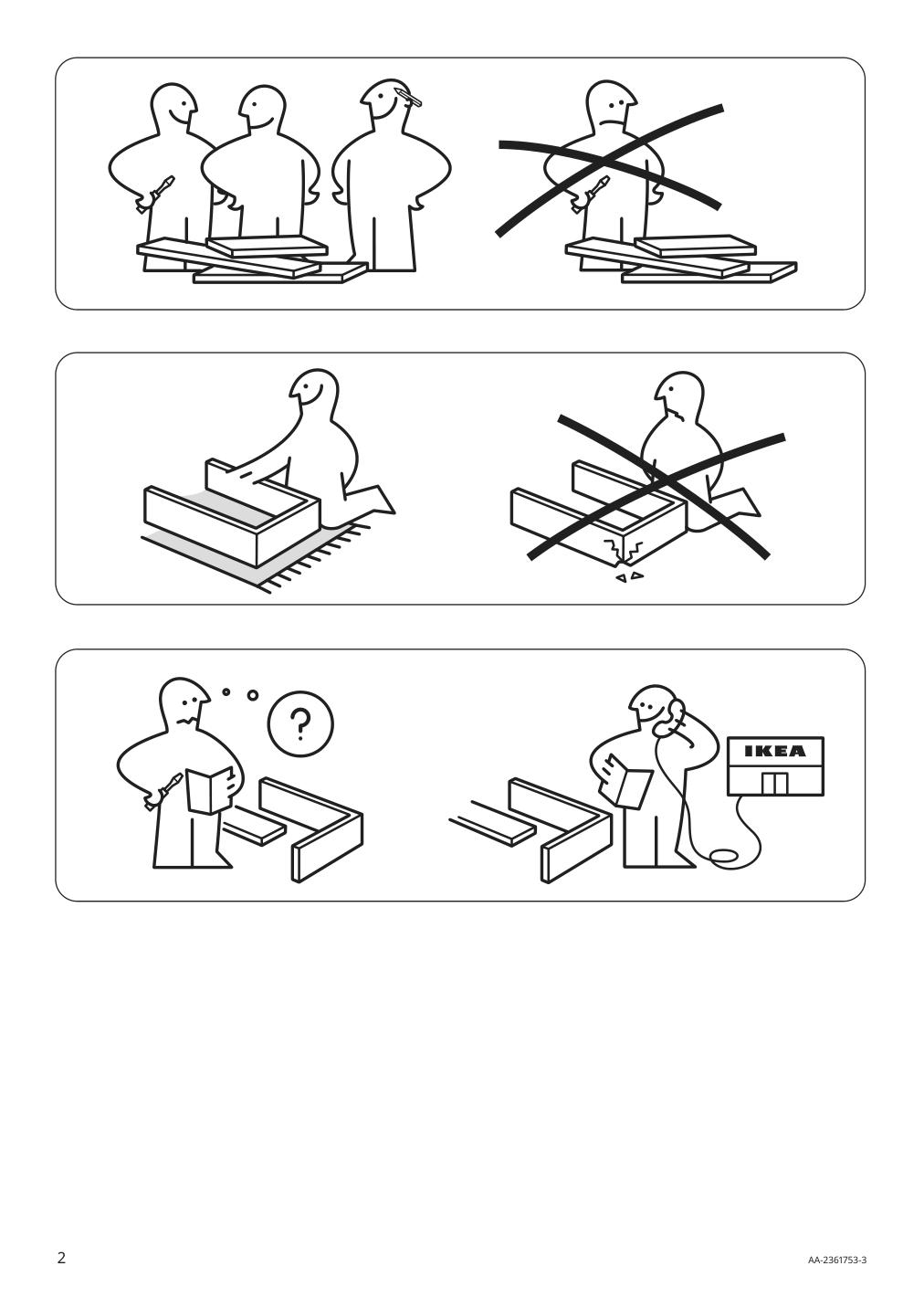 Assembly instructions for IKEA Aelvdalen 3 seat sleeper sofa with chaise knisa gray beige | Page 2 - IKEA ÄLVDALEN 3-seat sleeper sofa with chaise 105.306.69