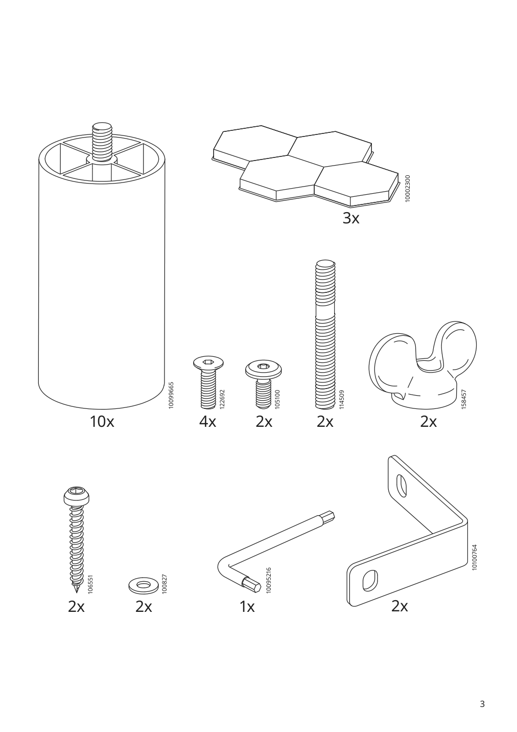 Assembly instructions for IKEA Aelvdalen 3 seat sleeper sofa with chaise knisa gray beige | Page 3 - IKEA ÄLVDALEN 3-seat sleeper sofa with chaise 105.306.69