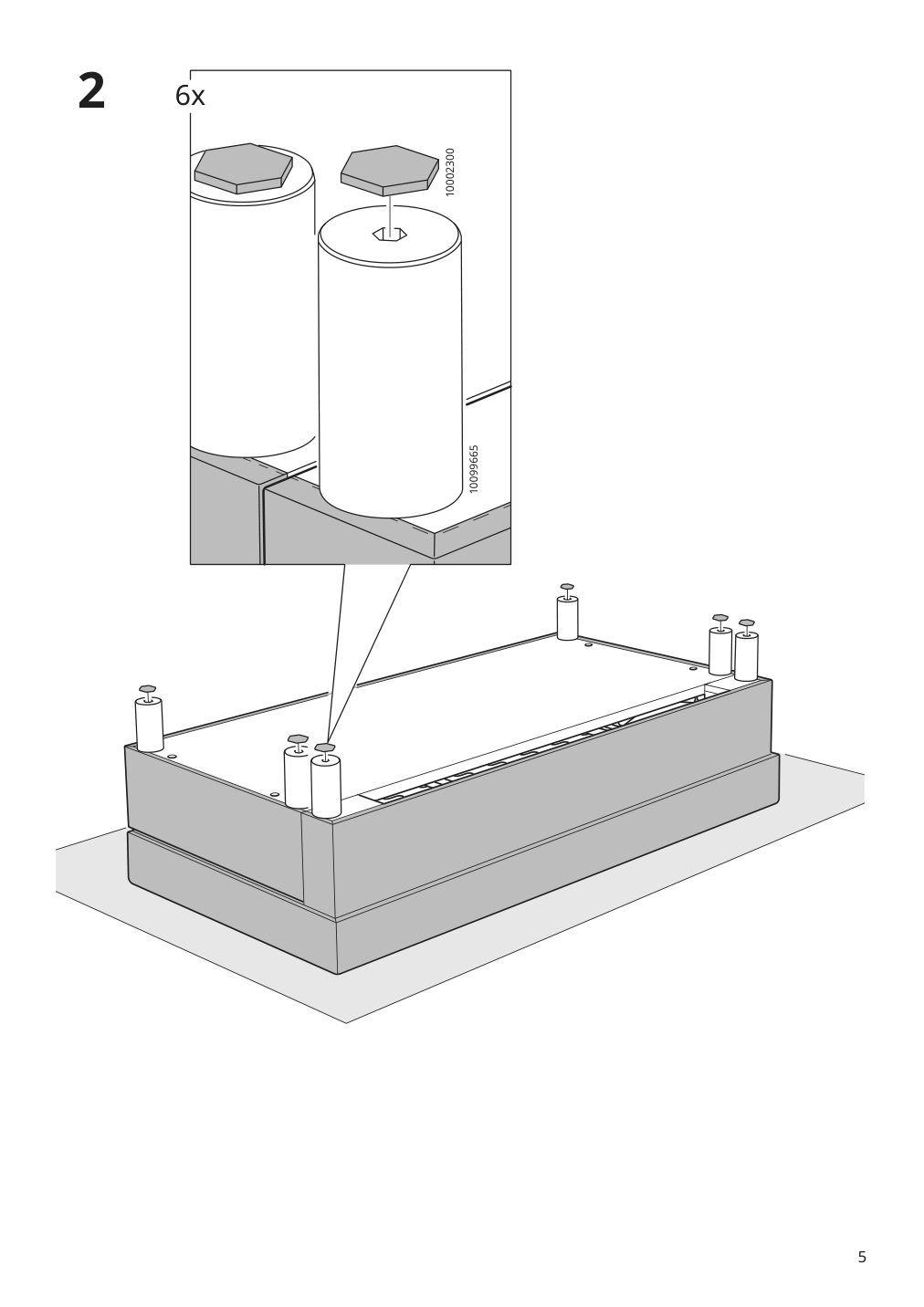 Assembly instructions for IKEA Aelvdalen 3 seat sleeper sofa with chaise knisa gray beige | Page 5 - IKEA ÄLVDALEN 3-seat sleeper sofa with chaise 105.306.69