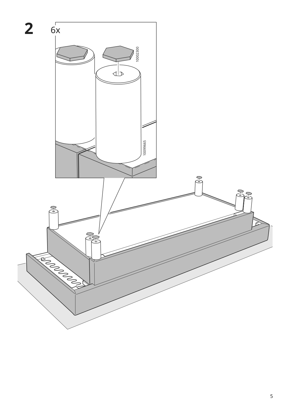 Assembly instructions for IKEA Aelvdalen sleeper sofa knisa dark gray | Page 5 - IKEA ÄLVDALEN sleeper sofa 804.625.96