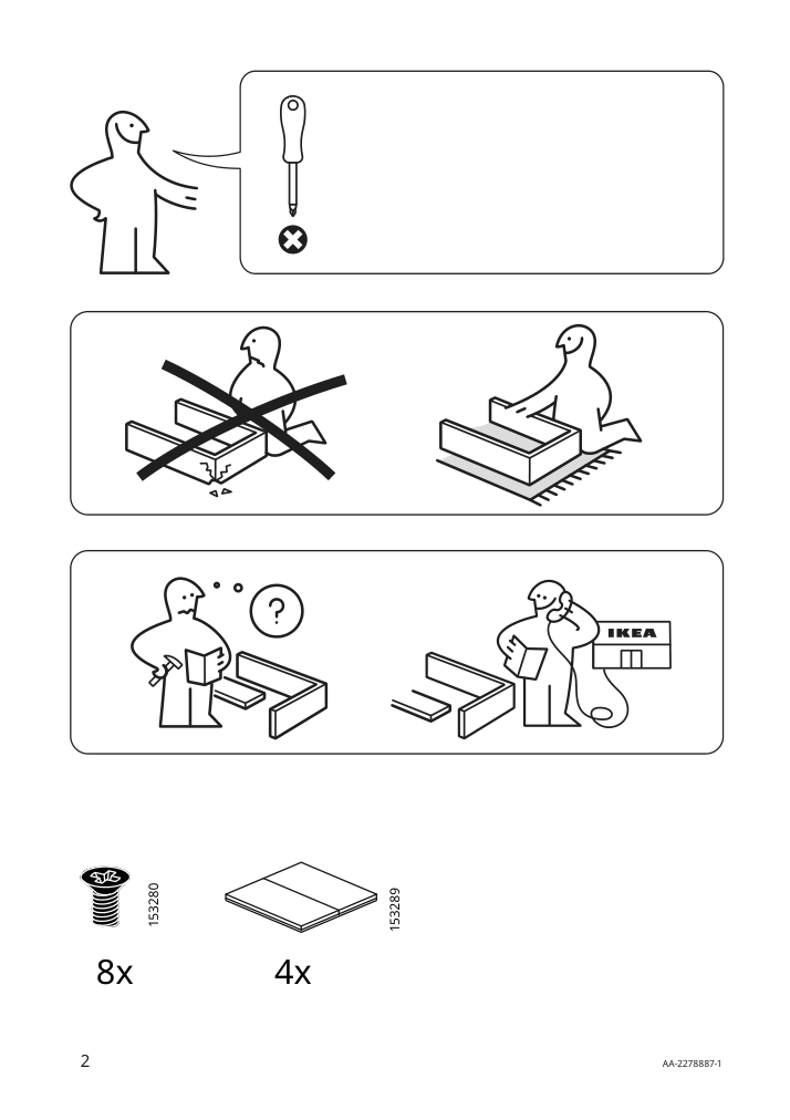 Assembly instructions for IKEA Aengesbyn storage table black pine light brown stained | Page 2 - IKEA ÄNGESBYN storage table 304.922.75