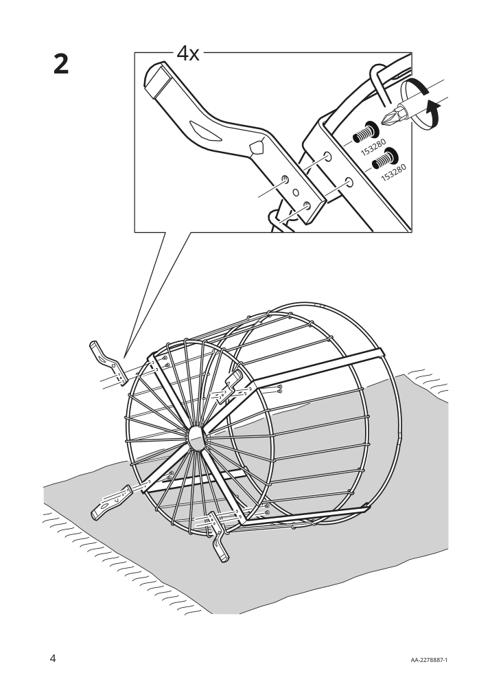 Assembly instructions for IKEA Aengesbyn storage table black pine light brown stained | Page 4 - IKEA ÄNGESBYN storage table 304.922.75