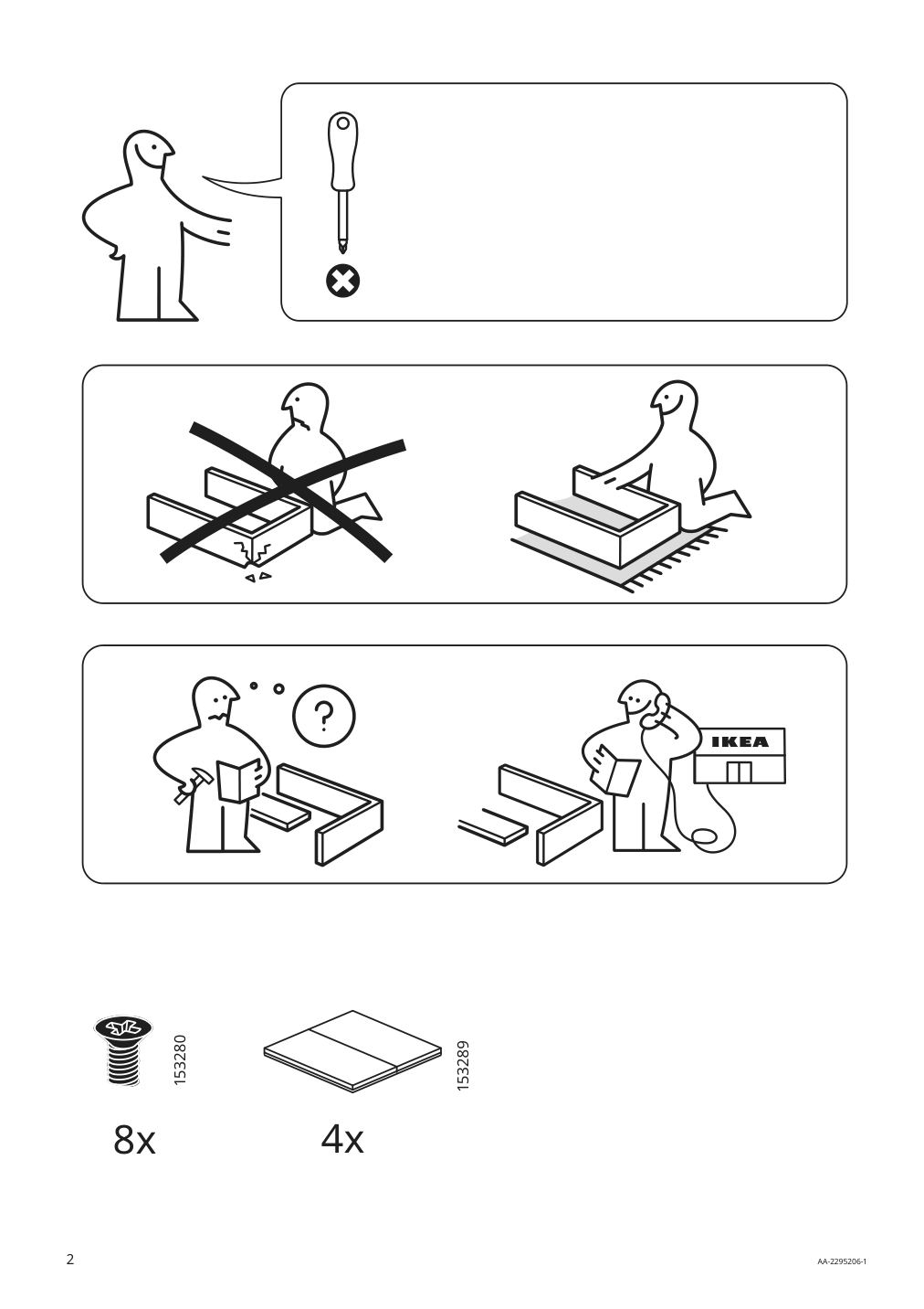 Assembly instructions for IKEA Aengesbyn storage table black pine light brown stained | Page 2 - IKEA ÄNGESBYN storage table 004.978.06