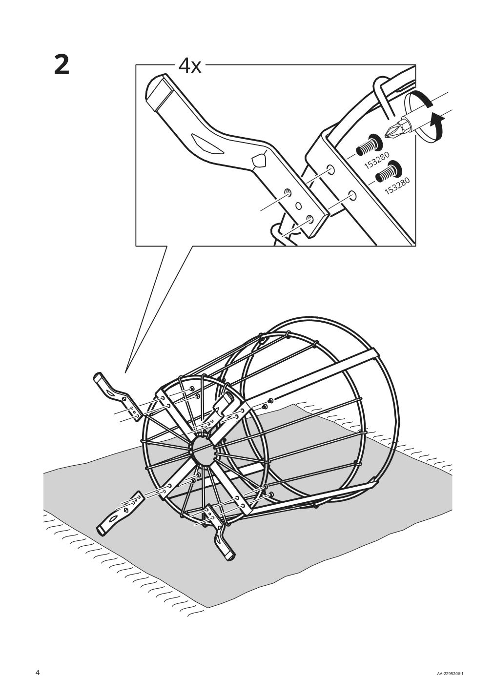 Assembly instructions for IKEA Aengesbyn storage table black pine light brown stained | Page 4 - IKEA ÄNGESBYN storage table 004.978.06