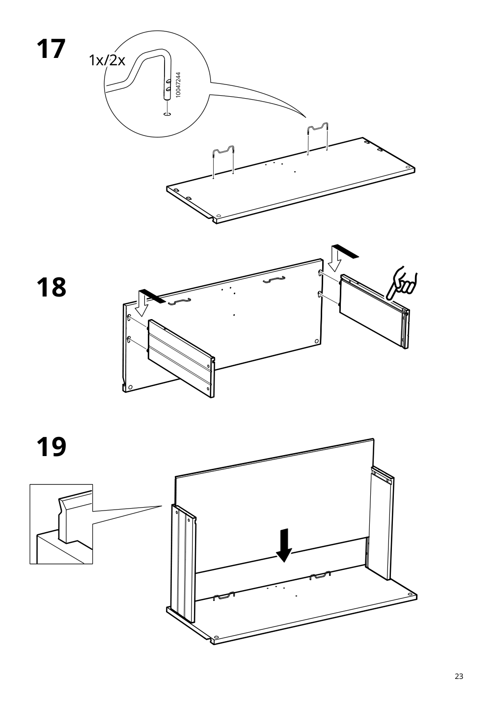 Assembly instructions for IKEA Aengsjoen bathroom vanity with drawers high gloss white | Page 23 - IKEA ÄNGSJÖN / KATTEVIK Bathroom vanity with sink & faucet 995.341.93