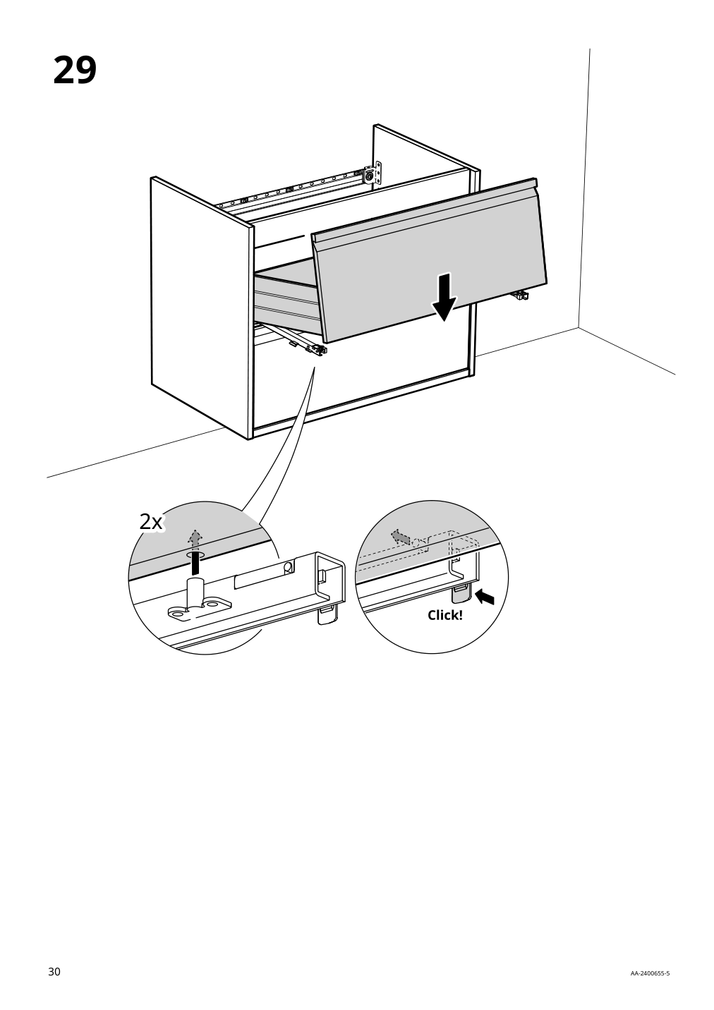 Assembly instructions for IKEA Aengsjoen bathroom vanity with drawers high gloss white | Page 30 - IKEA ÄNGSJÖN / KATTEVIK Bathroom vanity with sink & faucet 995.341.93