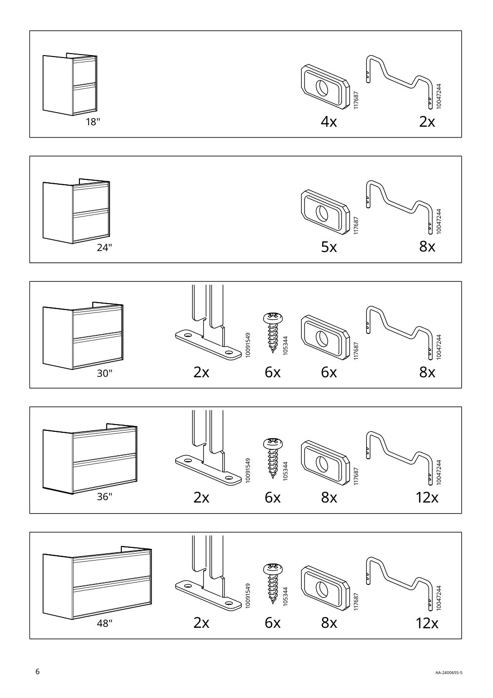 Assembly instructions for IKEA Aengsjoen bathroom vanity with drawers high gloss white | Page 6 - IKEA ÄNGSJÖN / KATTEVIK Bathroom vanity with sink & faucet 995.341.93