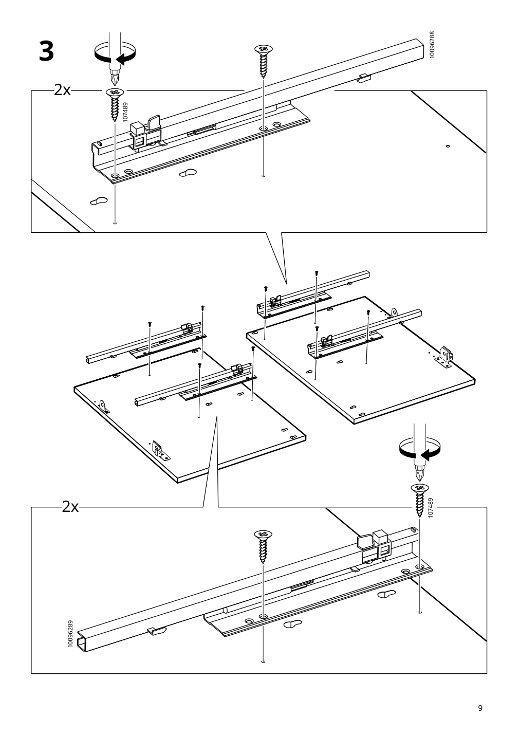 Assembly instructions for IKEA Aengsjoen bathroom vanity with drawers high gloss white | Page 9 - IKEA ÄNGSJÖN / KATTEVIK Bathroom vanity with sink & faucet 995.341.93