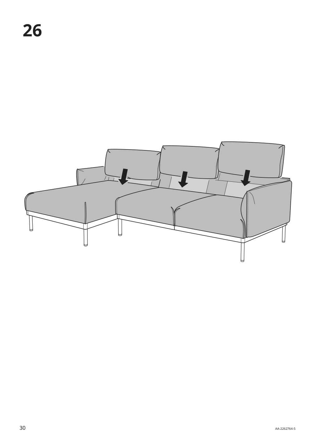 Assembly instructions for IKEA Aepplaryd chaise section lejde gray black | Page 30 - IKEA ÄPPLARYD chaise section 605.062.66