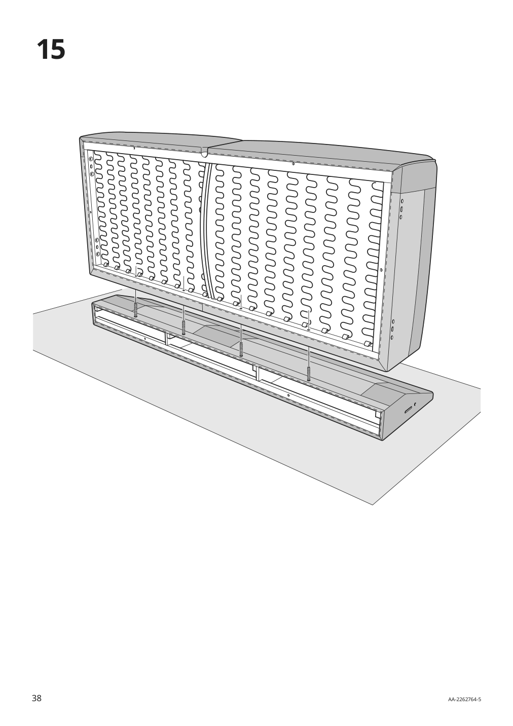 Assembly instructions for IKEA Aepplaryd chaise section lejde light gray | Page 38 - IKEA ÄPPLARYD sofa with chaise 094.180.51