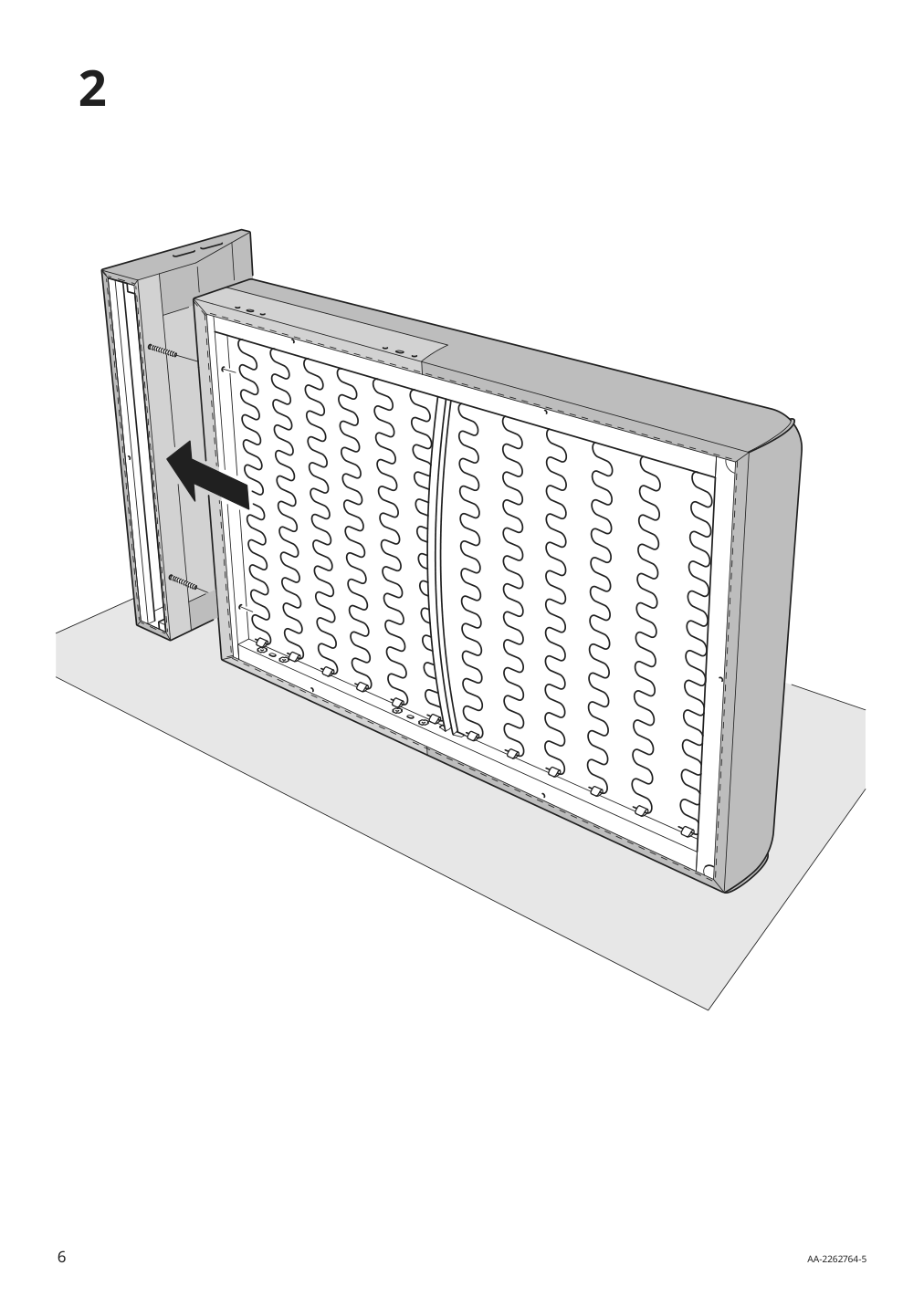 Assembly instructions for IKEA Aepplaryd chaise section lejde light gray | Page 6 - IKEA ÄPPLARYD sofa with chaise 094.180.51