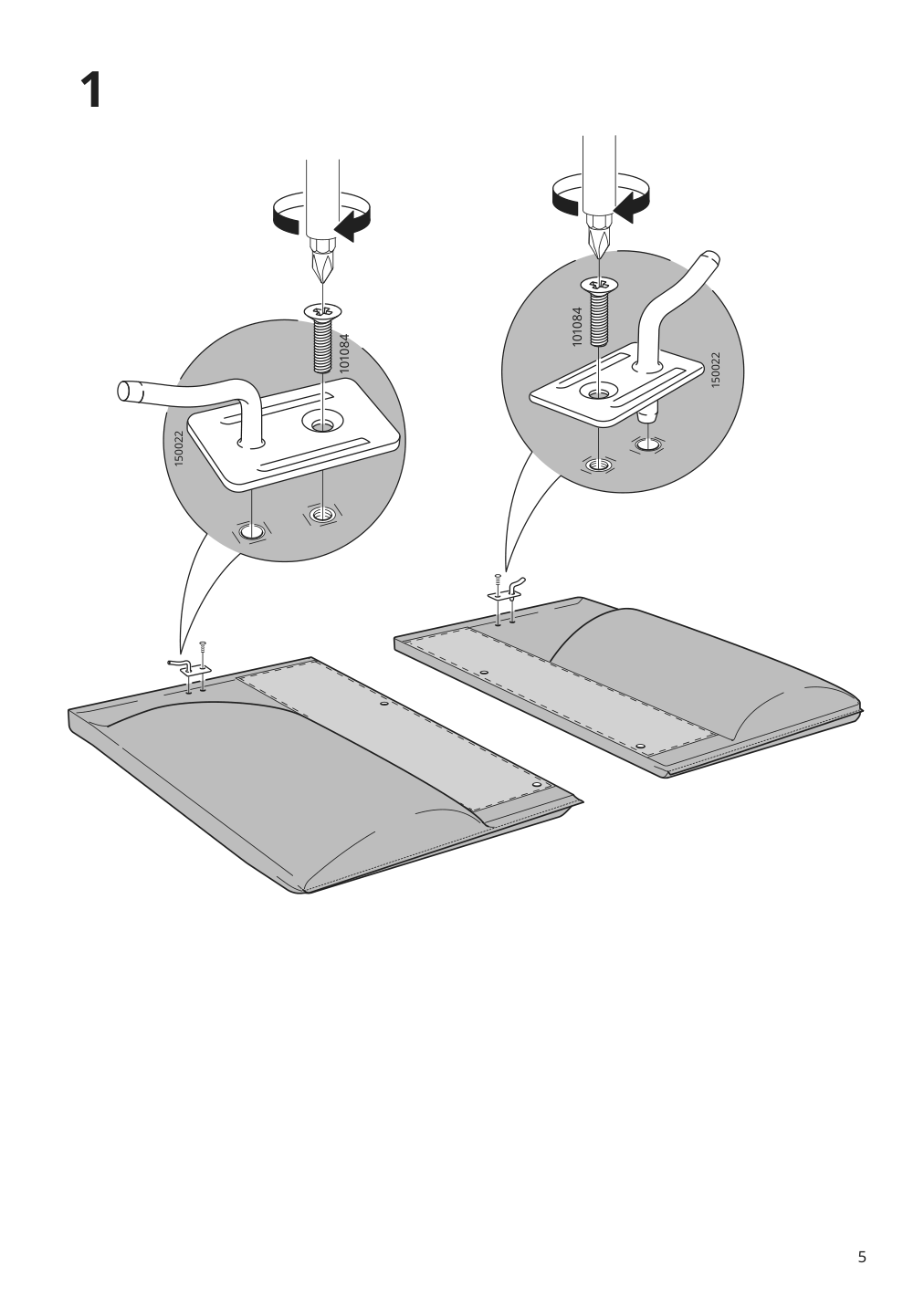 Assembly instructions for IKEA Aepplaryd loveseat djuparp dark blue | Page 5 - IKEA ÄPPLARYD loveseat 404.899.70