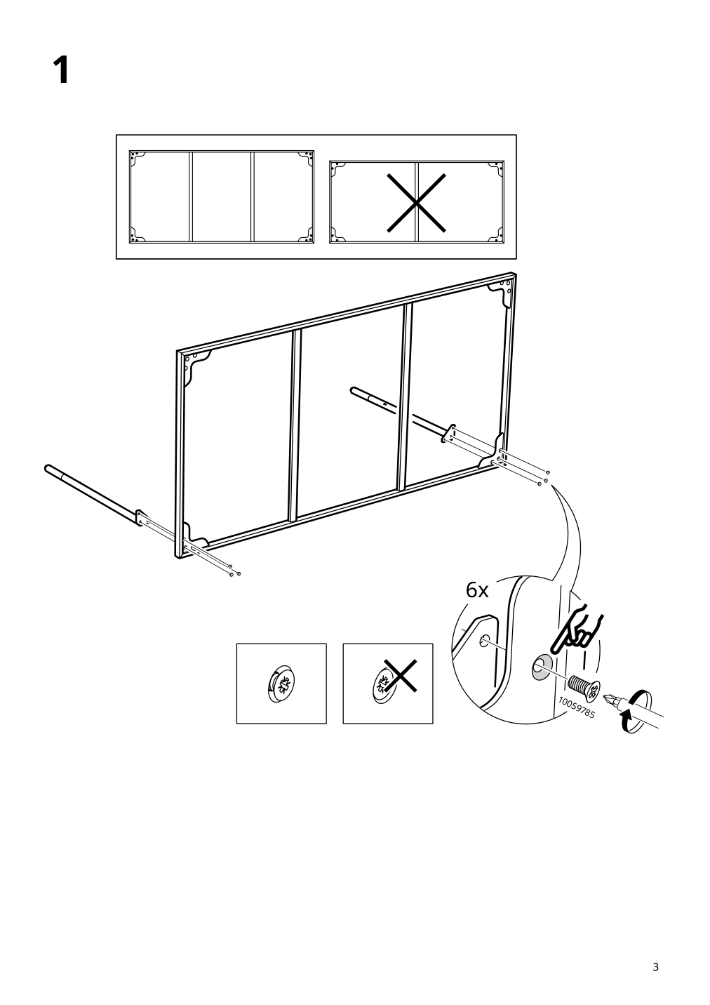 Assembly instructions for IKEA Aesperoed coffee table black glass black | Page 3 - IKEA ÄSPERÖD coffee table 004.618.88