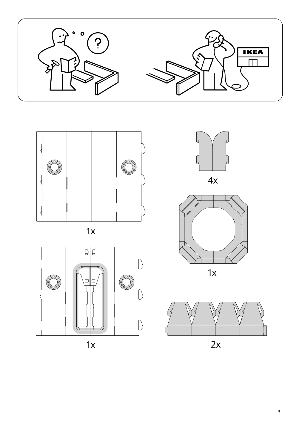 Assembly instructions for IKEA Aftonsparv childrens tent rocket white red | Page 3 - IKEA AFTONSPARV children's tent 005.564.62
