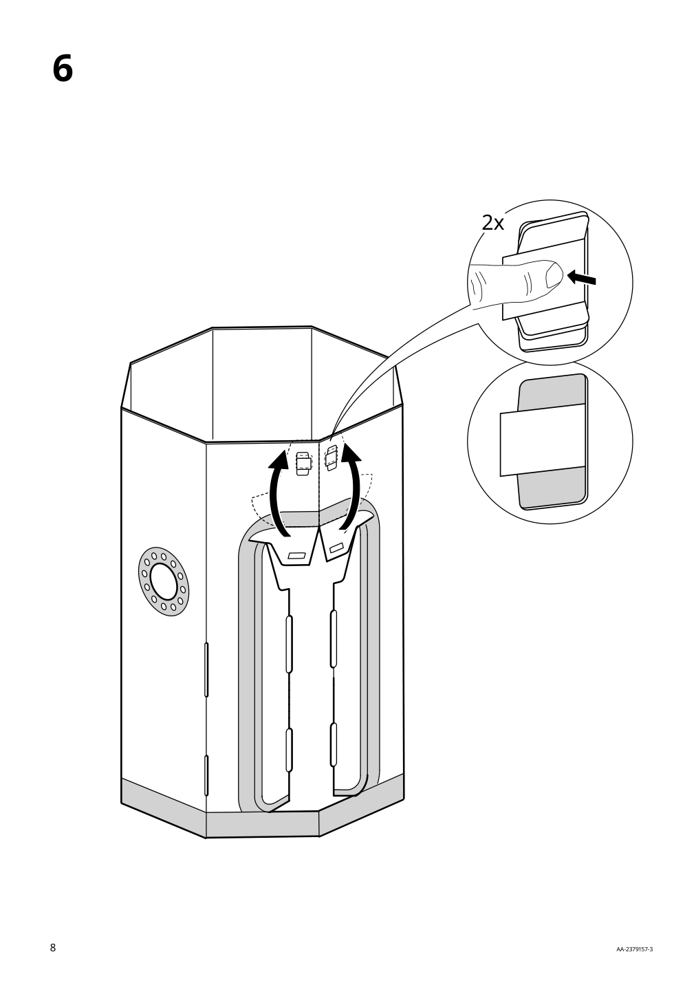 Assembly instructions for IKEA Aftonsparv childrens tent rocket white red | Page 8 - IKEA AFTONSPARV children's tent 005.564.62