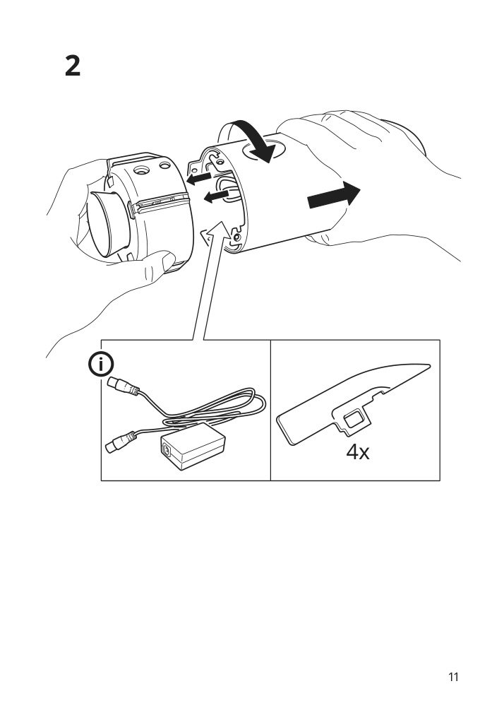 Assembly instructions for IKEA Aftonsparv led table lamp rocket multicolor | Page 11 - IKEA AFTONSPARV LED table lamp 005.552.26